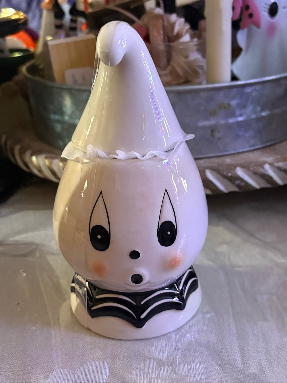 Johanna Parker Halloween Gus the ghost container NWT!